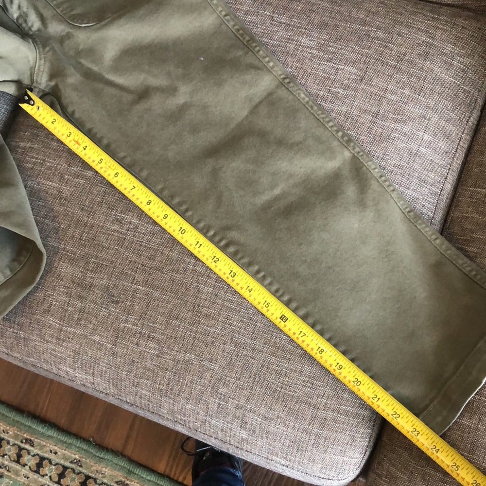 J Crew Khaki/Army Green Straight Leg Crop Pant - Picture 8 of 10